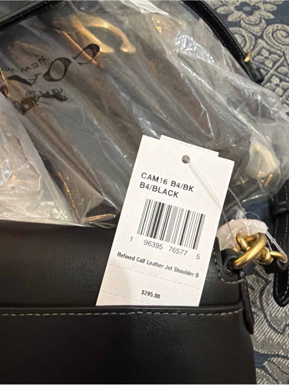 Coach Jet Bag Black CAM16 NWT - Picture 9 of 10